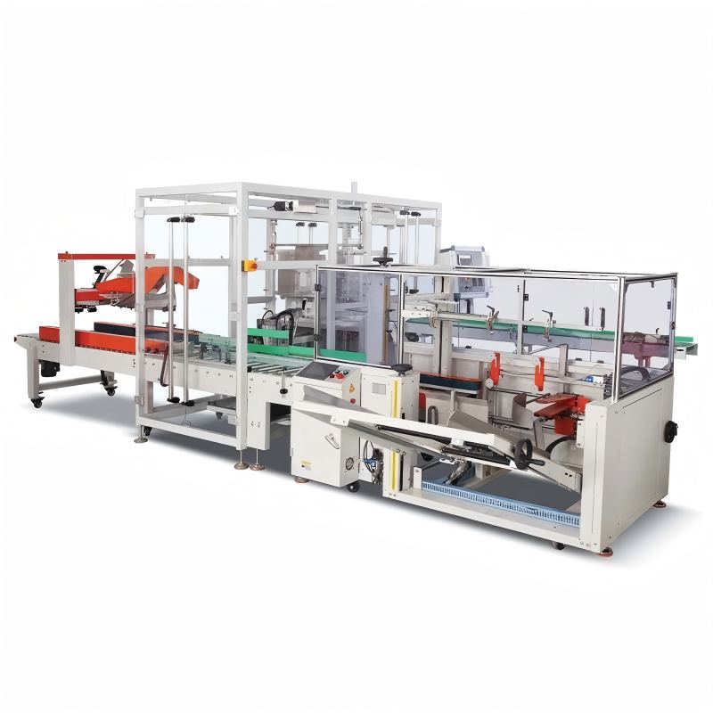 Drop down case packing machine
